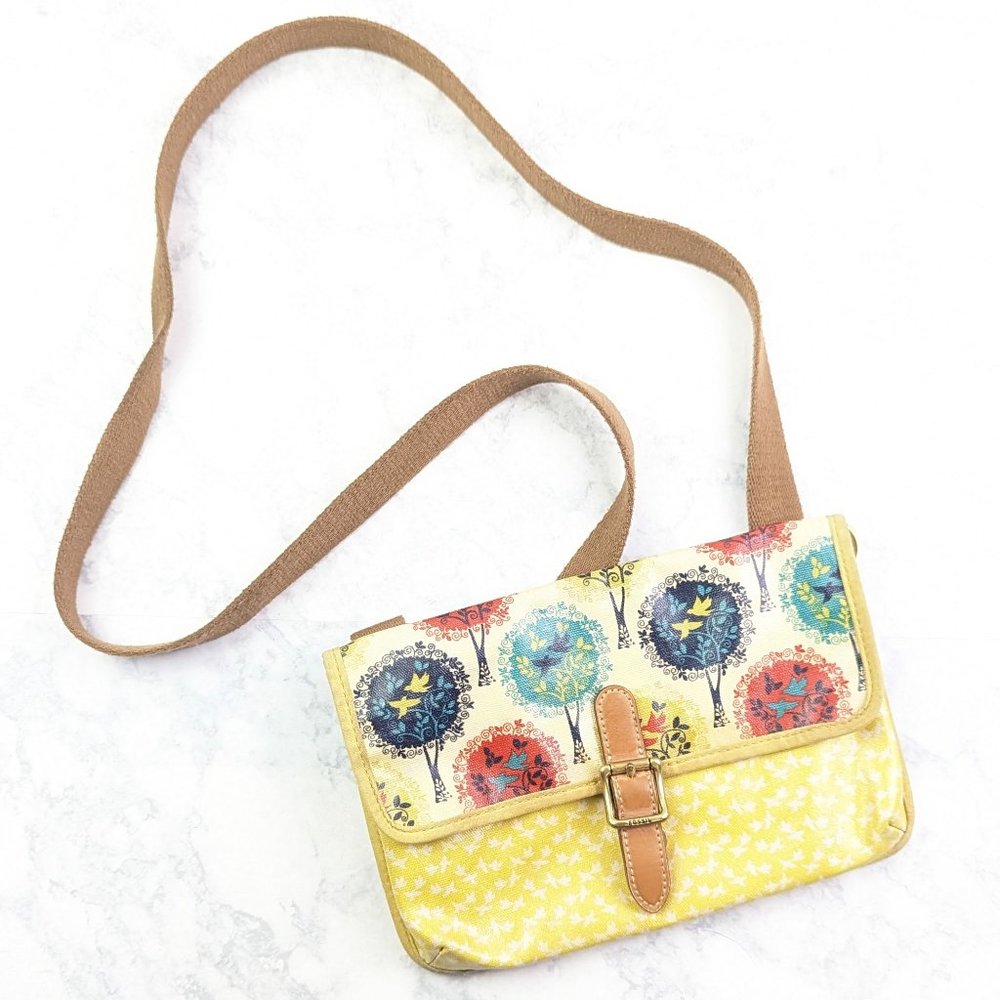 Fossil Crossbody Bag With Tree Print - image 1